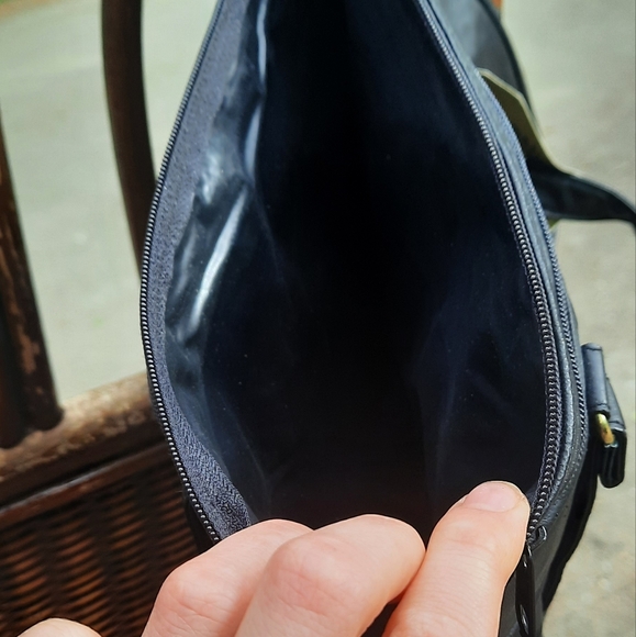 🆕️ Black Mitzi Vintage Leather Handbag Purse - Picture 4 of 14